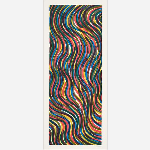 Sol LeWitt "Curvy Brushstrokes II" (1997 Color Aquatint)