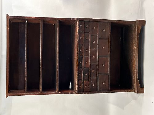18th c Step Back Apothecary Cupboard