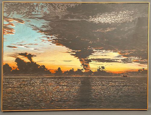Christopher Clapp O/C Sunset 34" x 46"