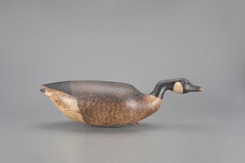 Cobb-Style Hissing Canada Goose Decoy by Mark S. McNair (b. 1950)