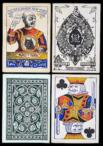 Victor E. Mauger Euchre Playing Cards.