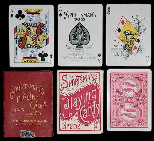 United States Playing Card Co. (Russell & Morgan) “Sportsman’s No. 202” Playing Cards.