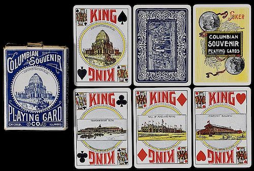G.W. Clark Columbian Exposition Souvenir Playing Cards.