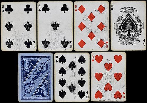Perfection Playing Card Co. Hand Drawn Transformation Playing Cards.