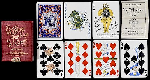United States Playing Card Co. “Ye Witches’ Fortune No. 62x” Playing Cards.