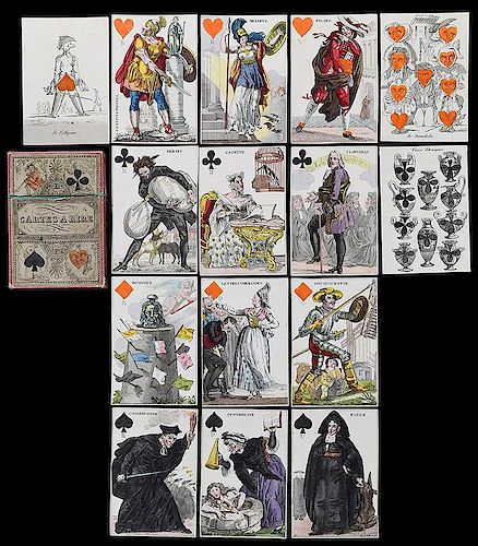 Grandebes “Cartes à Rire, Jeu des Journaux” Transformation Playing Cards.