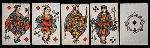 B. Dondorf “Miniature Spielkarten #1320” Playing Cards.