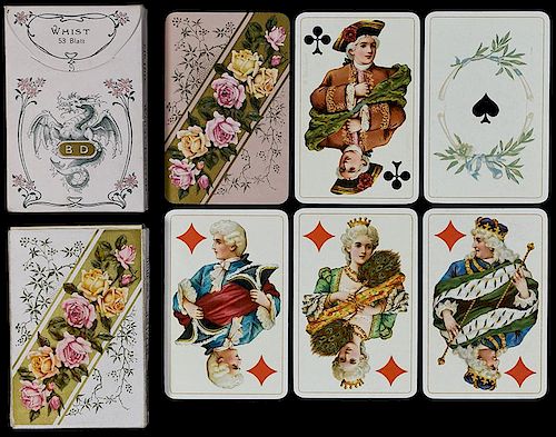 Two B. Dondorf No. 160 “Whist – Karten” Playing Cards.