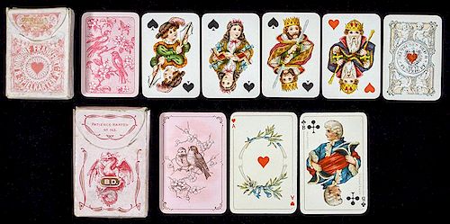 Two B. Dondorf Packs of Playing Cards.