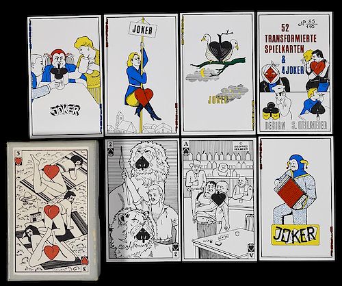 Siegfried Heilmeier “Transformierte Spielkarten” Erotic Playing Cards.