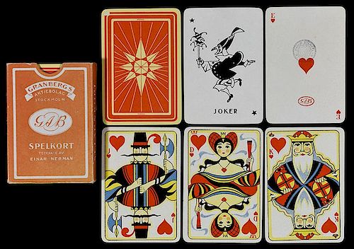 Granbergs “Nerman” Playing Cards.