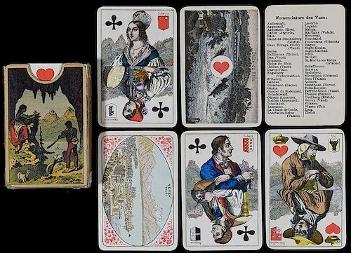 Jean Muller “Vues & Costumes Suisses” Playing Cards.