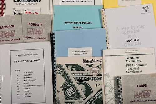 Casino Management and Security. Lot of 29 Books and Manuals.