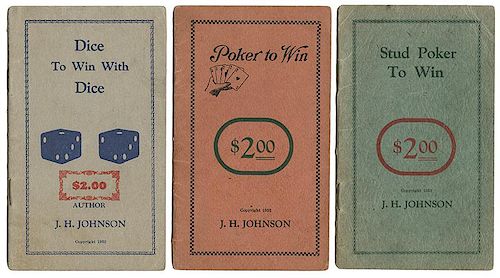 Johnson, J.H. Three Booklets on Cheating at Poker and Dice.