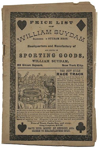 William Suydam Price List.