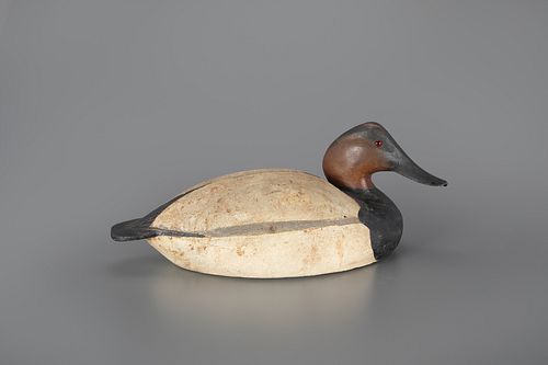 1948-Model Canvasback Drake Decoy by The Ward Brothers