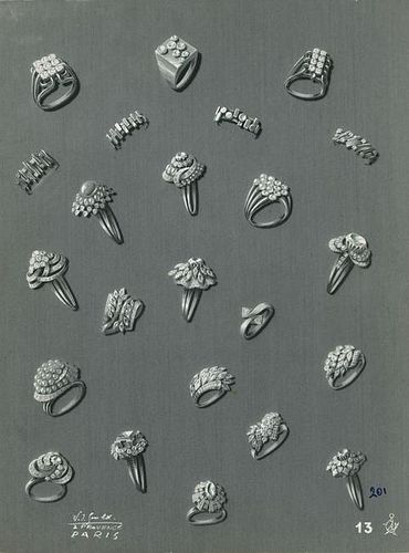 ALBUM. Jewelry Designs by W. J. Gould