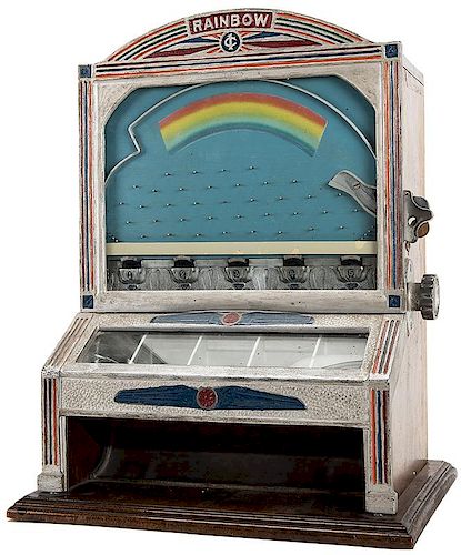 O.D. Jennings & Co. “1 Cent Rainbow” Five Jacks Machine.
