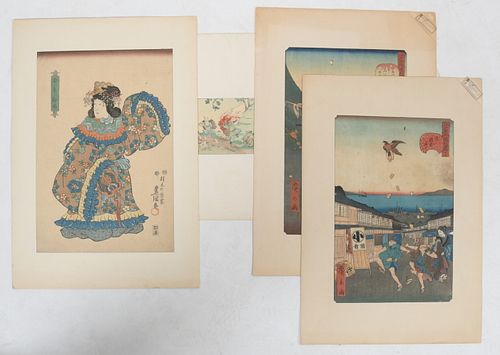 Four Japanese Woodblock Prints 