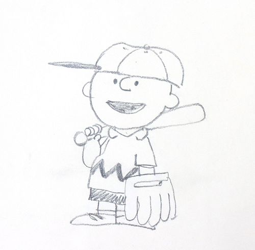 Original Drawing Charlie Brown by Iconic  Animator