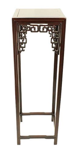 Chinese Rosewood Carved Plant Stand