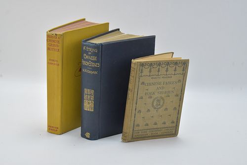 TRIO OF ANTIQUE CHINESE TALES