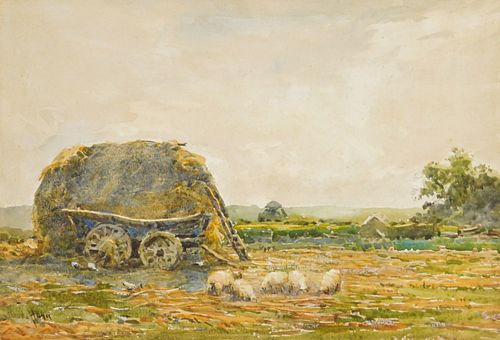 Claude Hayes (Irish 1852-1922) watercolor