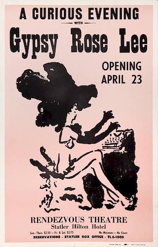 GYPSY ROSE LEE PROMOTIONAL POSTER