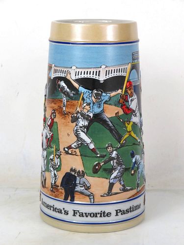 1990 Budweiser America's Favorite Pastime Baseball 7½ Inch CS124 Stein 
