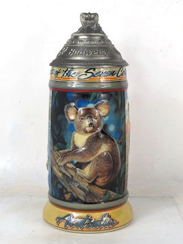 1998 Budweiser Animals of the 7 Continents "Australia" CS339 Stein 