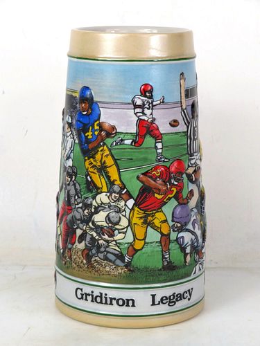 1991 Budweiser Gridiron Legacy Football 7½ Inch CS128 Stein 
