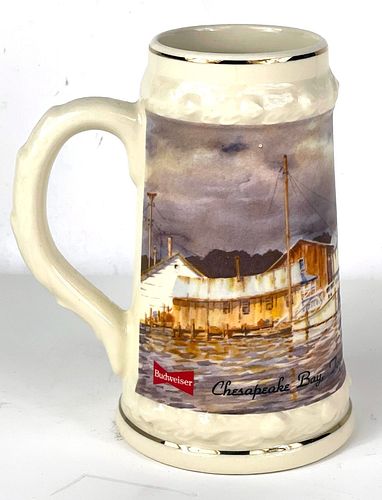 1991 Budweiser Save The Bay I "Storm Over Rock Hall" 7¼ Inch SO52286 Stein 