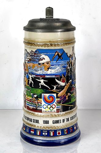 1967 Budweiser Summer Olympic Games 8½ Inch CS91 Stein 