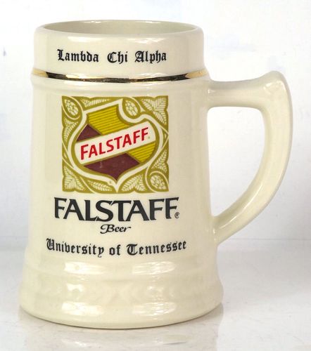 1970 Falstaff Beer University of Tennessee 5½ Inch Mug Saint Louis Missouri