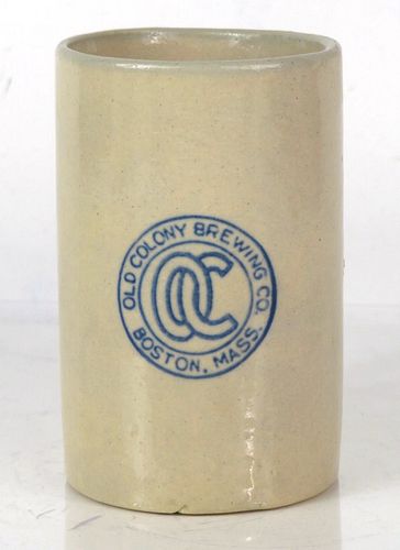 1914 Old Colony Brewing Co. (blue) 4½ Inch Stein Fall River Massachusetts
