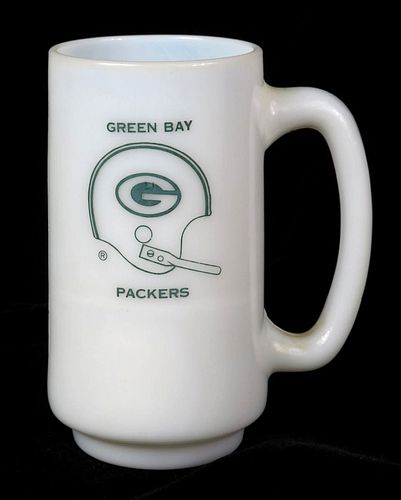 1971 New York Giants Football Milk Glass 5½ Inch Mug 