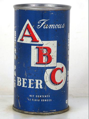 1954 ABC Beer 12oz 28-01 Flat Top Los Angeles California