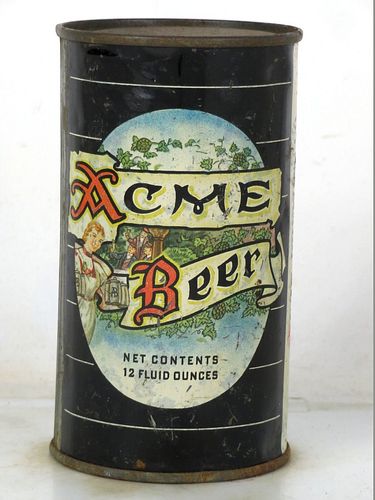 1942 Acme Beer 12oz 28-24 Flat Top San Francisco California