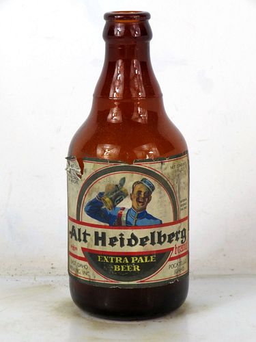 1935 Alt Heidelberg Beer 11oz Steinie Bottle Pocatello Idaho