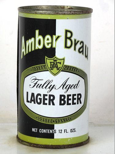 1966 Amber Brau Lager Beer 12oz 31-09 Flat Top Los Angeles California