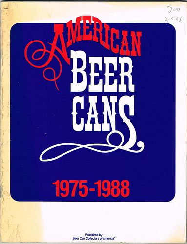 1988 American Beer Cans 1975-1988 Softcover Book