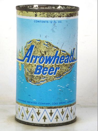 1960 Arrowhead Beer (Sleeper) 12oz 32-11 Flat Top Cold Spring Minnesota