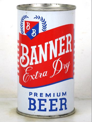1961 Banner Extra Dry Beer 12oz 34-26 Flat Top Cumberland Maryland