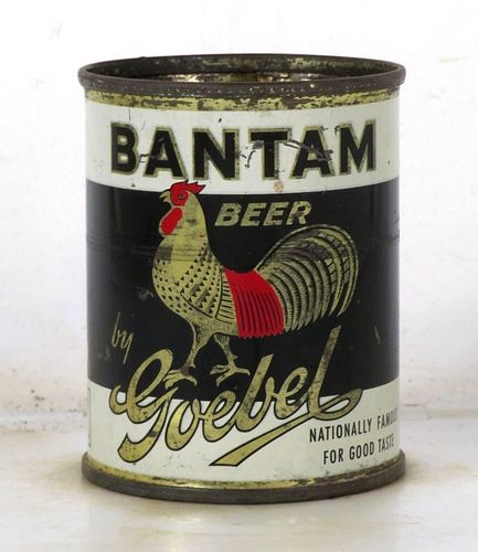 1953 Bantam Beer 8oz 241-17.1a Flat Top Detroit Michigan