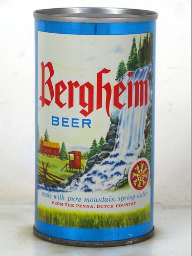 1965 Bergheim Beer 12oz 36-01 Flat Top Reading Pennsylvania