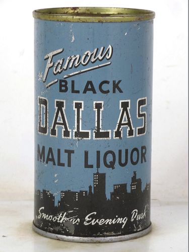 1963 Black Dallas Malt Liquor 12oz 37-19 Flat Top Pueblo Colorado