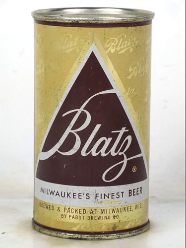 1958 Blatz Beer 12oz 39-22.2 Flat Top Milwaukee Wisconsin