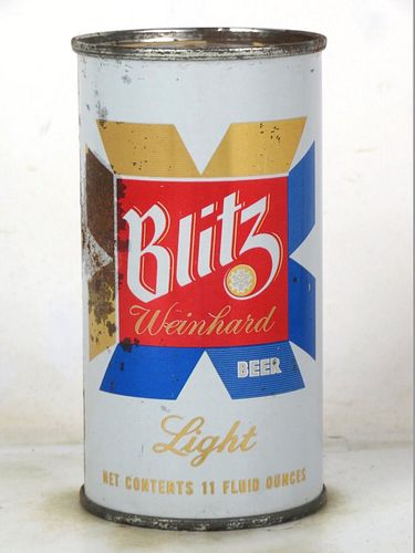 1956 Blitz Weinhard Light Beer 11oz 39-30 Flat Top Portland Oregon