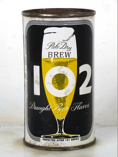 1958 Brew 102 Beer 12oz 41-36.3a Flat Top Los Angeles California