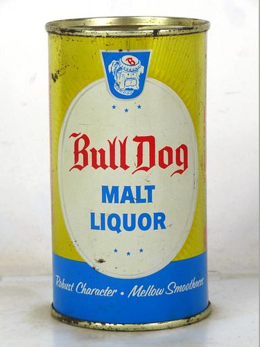 1958 Bull Dog (Stout) Malt Liquor 12oz 45-34v1 Flat Top Los Angeles California